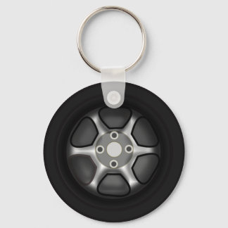 Car Wheel Key Ring