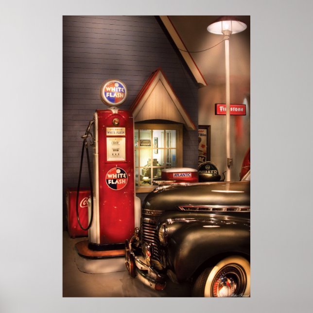 Car - White Flash Gasoline Poster (Front)