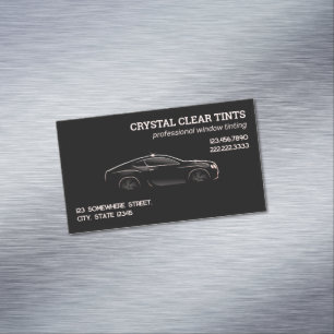 Car Window Tint Magnetic Business Card