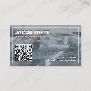 Car Window Tinting Custom QR Business Card
