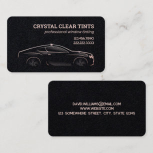 Car Window Tinting Services Business Card