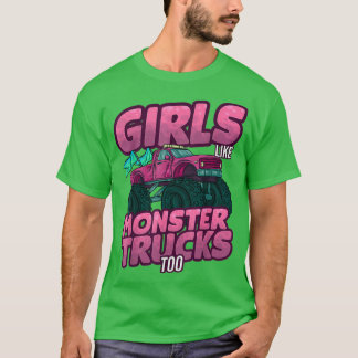 Car Woman Driver Mother Monster Truck Women T-Shirt