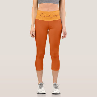 "CARA-CARA" PERSONALIZE HIGH-WAIST CAPRI LEGGINGS