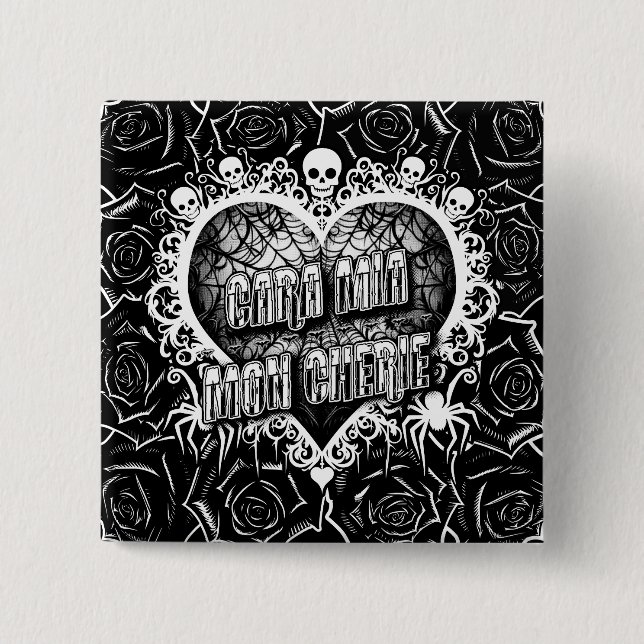 Cara Mia, Mon Cherie 15 Cm Square Badge (Front)