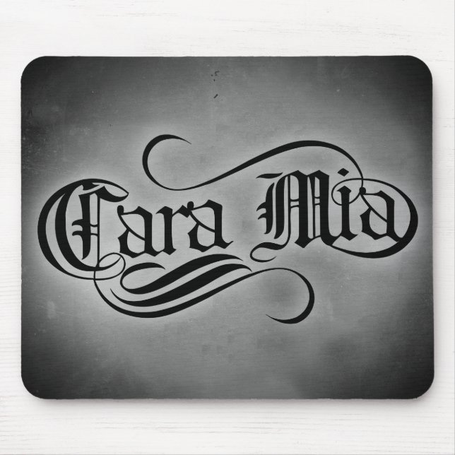 Cara Mia (My Beloved) Mouse Mat (Front)
