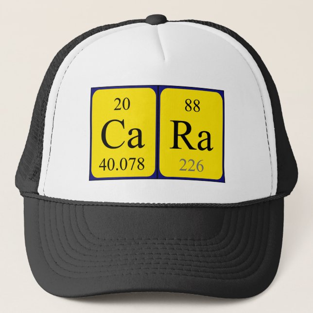 Cara periodic table name hat (Front)