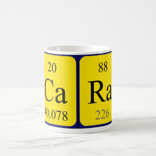 Cara periodic table name mug