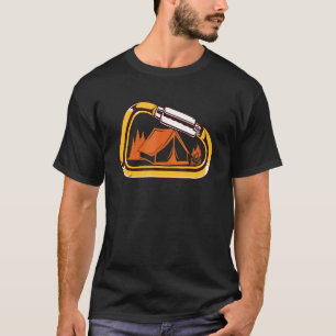 Carabiner Camping Campfire Rock Climbing T-Shirt