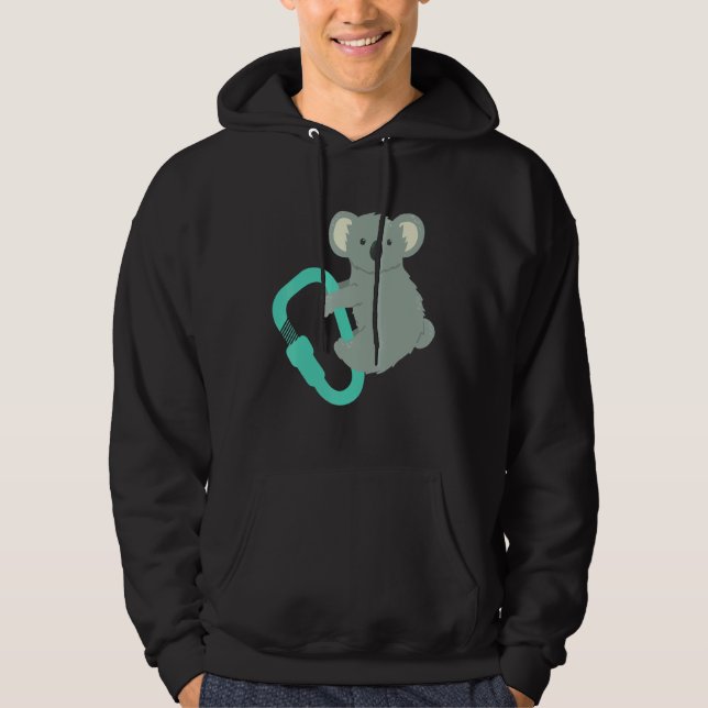 Carabiner Koala Bouldering Koala Bear Hoodie (Front)