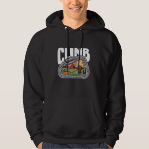 Carabiner Rock Climbing and Wall Climbing Hoodie