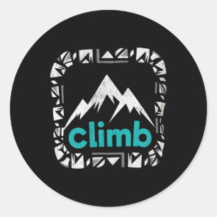 Carabiner Rock Climbing Gifts Climb Bouldering  Classic Round Sticker