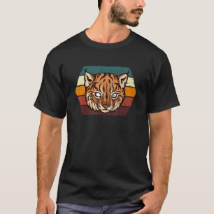 Caracal Cat Retro Vintage Wild Cat Lynx  Brown Coa T-Shirt