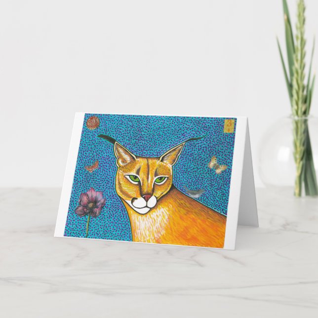 Caracal Greeting Card (Front)