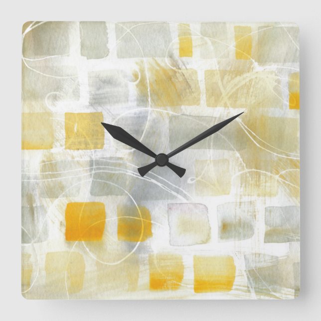 Caracalla I Abstract Print | Sue Schlabach Square Wall Clock (Front)