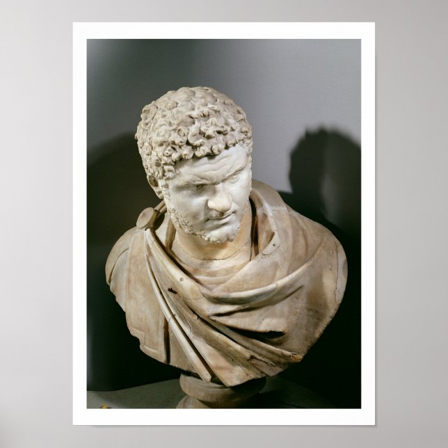 Caracalla, Roman marble cuirassed bust, 212-217 AD Poster (Front)
