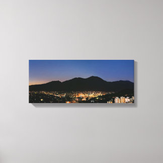 Caracas at night canvas print