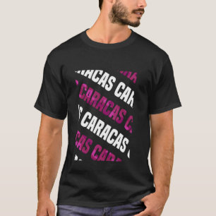 Caracas Camo Pattern Pink Camouflage T-Shirt