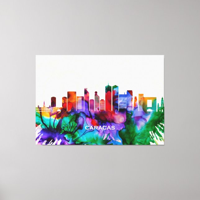 Caracas Skyline Canvas Print (Front)