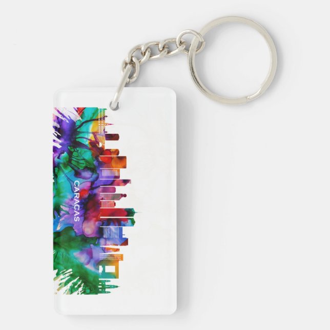 Caracas Skyline Key Ring (Back)