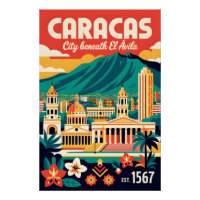 Caracas Venezuela Retro Vintage Travel