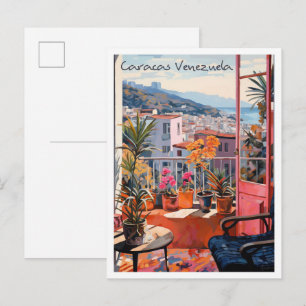 Caracas Venezuela Travel Aesthetic Postcard