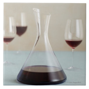 Carafe of red wine tile