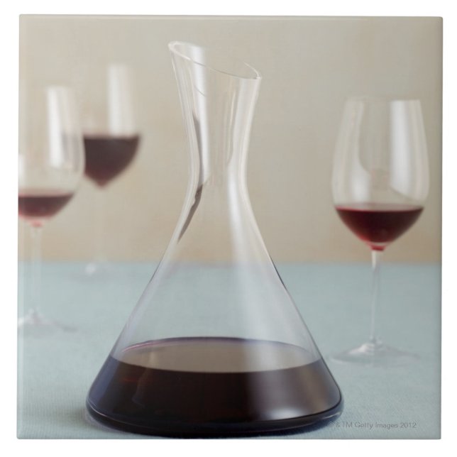 Carafe of red wine tile (Front)