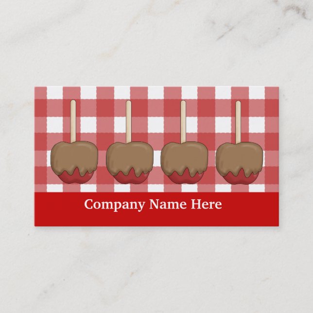 Caramel Apple add words business card (Front)