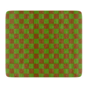Caramel apple checkered board pattern