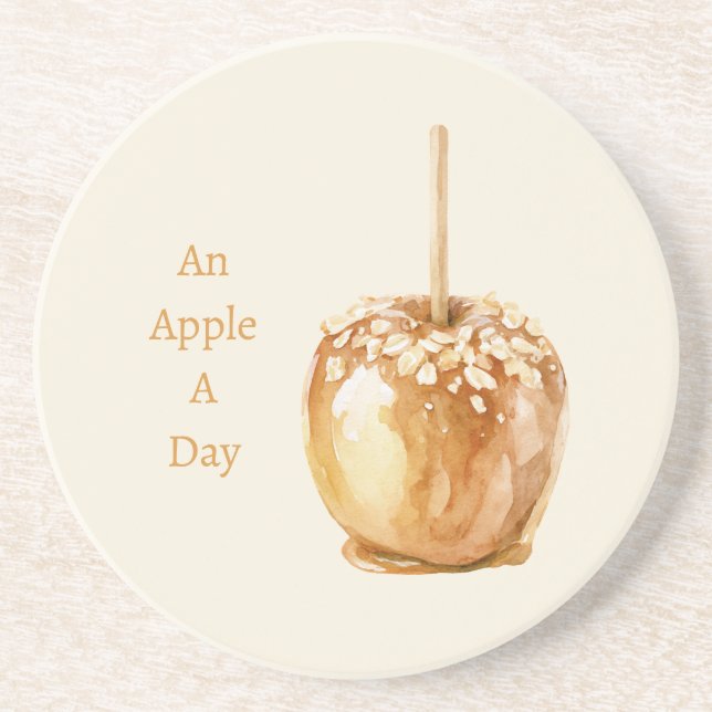 Caramel Apple Coaster (Front)