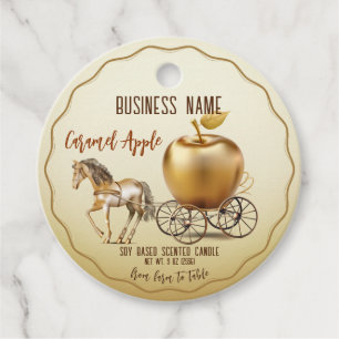 Caramel Apple Favour Tags