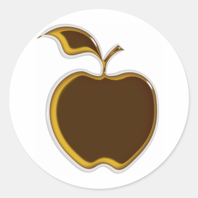 Caramel Apple Stickers..! Classic Round Sticker (Front)