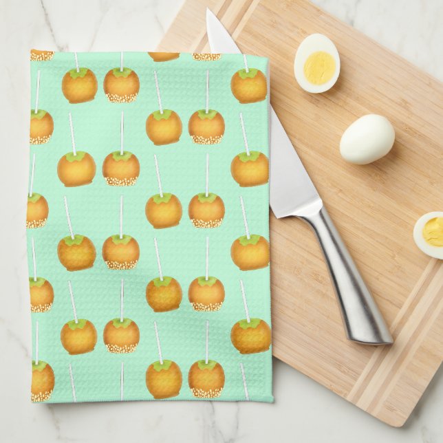 Caramel Apples Tea Towel (Quarter Fold)