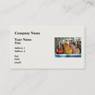 Caramel Apples With Sprinkles and Nuts Business Card