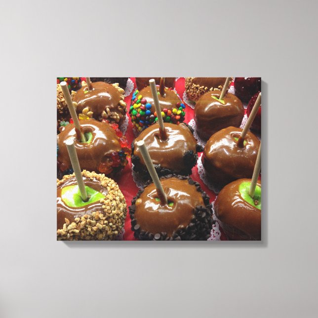 Caramel Apples Wrapped Canvas (Front)