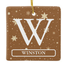 Caramel Brown Rustic Holiday Pattern