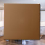 Caramel Brown Solid Colour | Classic Elegant Tile<br><div class="desc">Caramel Brown Solid Colour | Classic | Elegant | Trendy | Stylish | Gift</div>