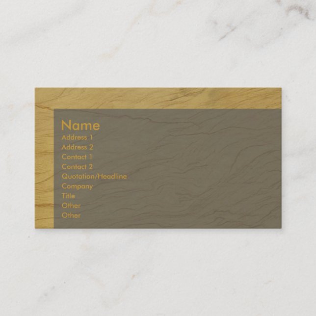 Caramel Business Card (Front)