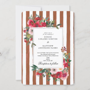 Caramel Cafe Wedding Invitation
