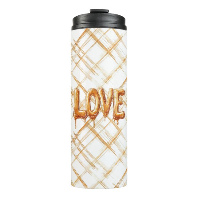 Caramel Candy Love Thermal Tumbler (Front)