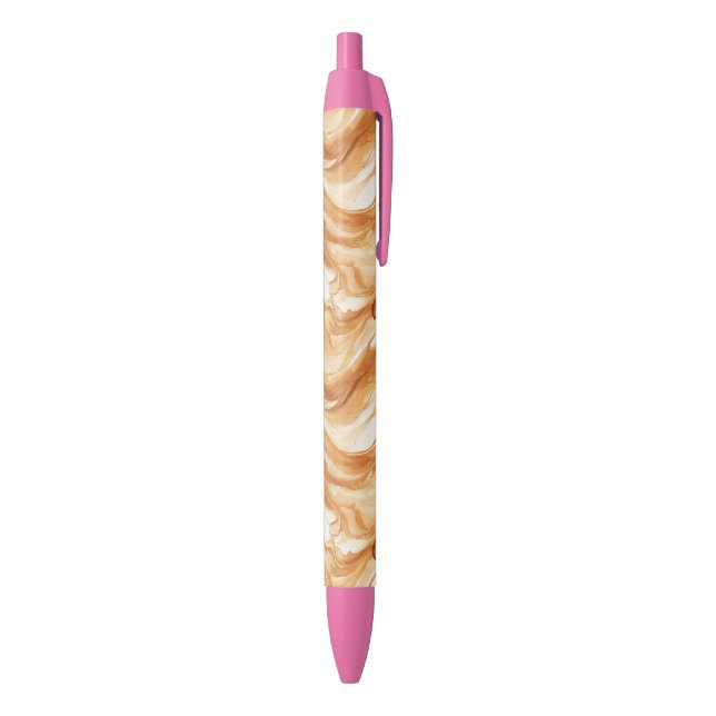 Caramel Candy Swirls Black Ink Pen (Bottom (Vertical))