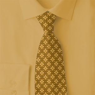 Caramel Diamond Starburst Tie