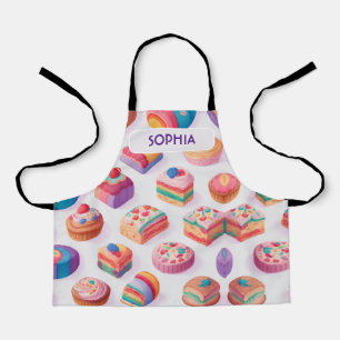 Caramel Floral Colourful Personalised Pattern Apron