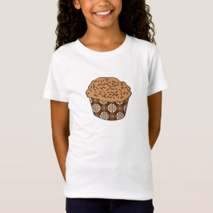 Caramel Frosted Cupcake with Sprinkles T-Shirt