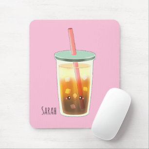 Caramel Iced Coffee With Cream Foam  Mouse Mat