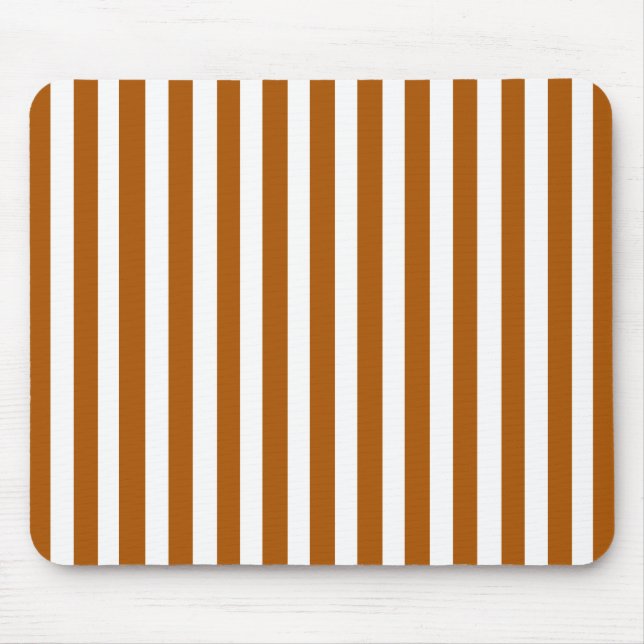 Caramel Modern Stripe Mouse Mat (Front)