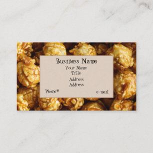 Caramel Popcorn Business Card