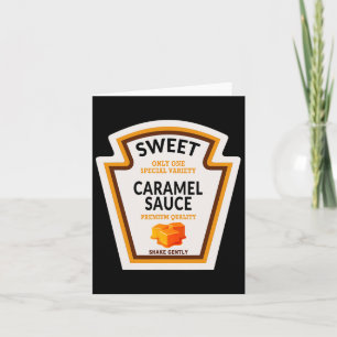 Caramel Sauce Halloween Costume 2024 Funny Family Card