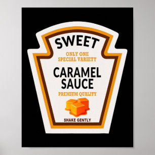 Caramel Sauce Halloween Costume 2024 Funny Family Poster