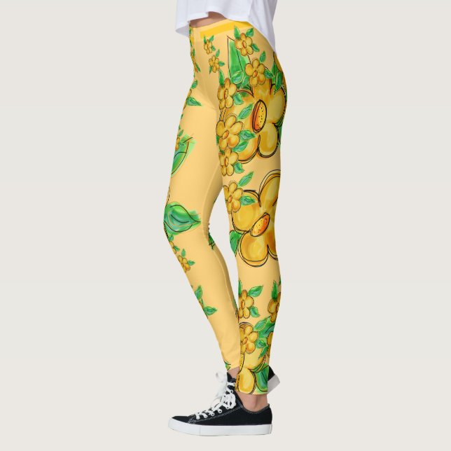 Caramelised Yellow Leggings (Left)